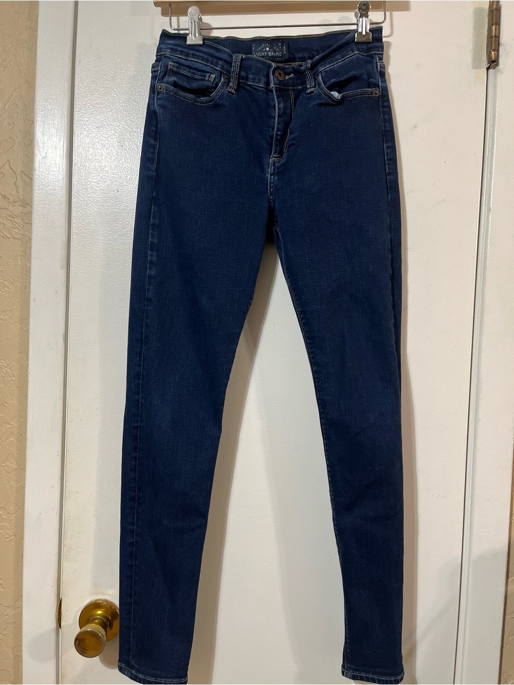 Lucky Brand Women's 6/28 Brook Stretchy Legging Skinny Jeans-Dark Blue